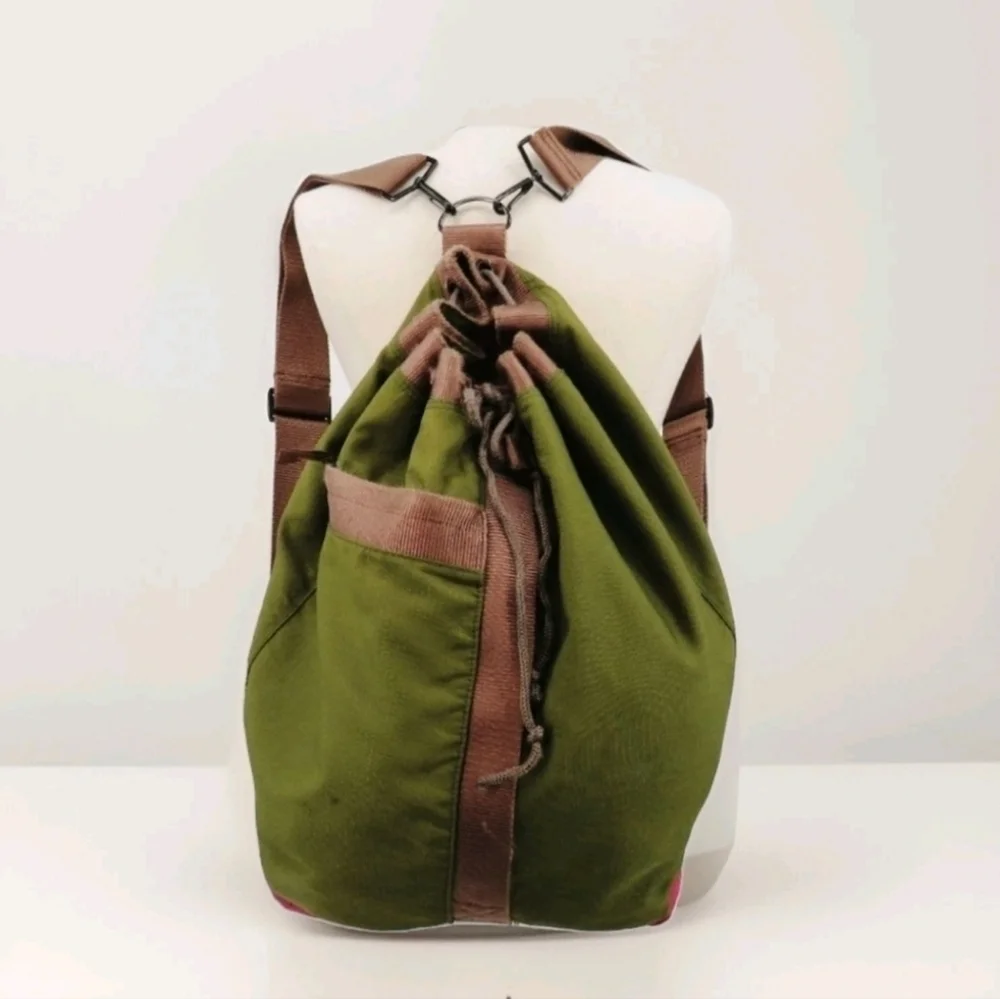 Parcel Unisex Mens Womens Large Hunter Green Convertible Duffel Backpack